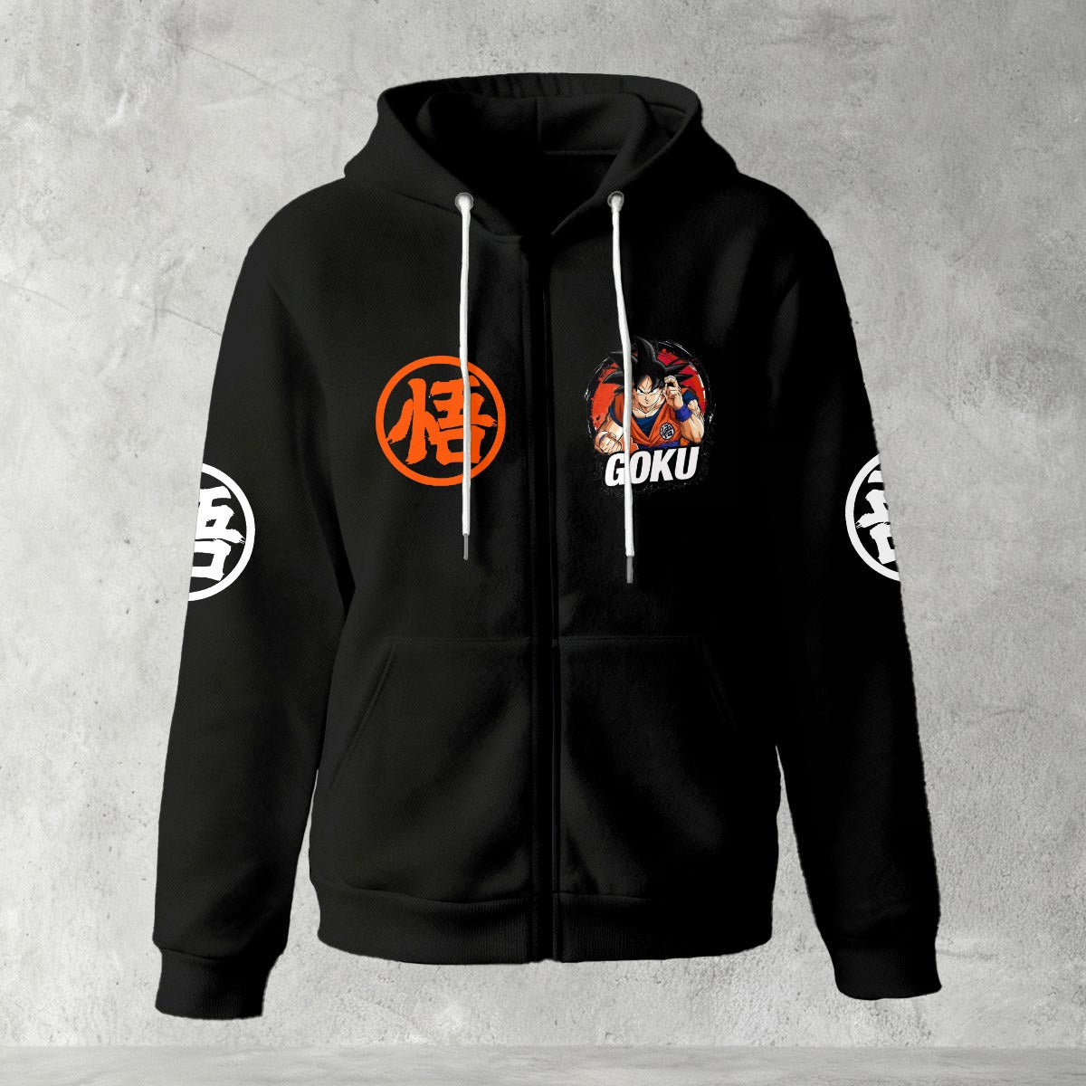 Dragon Ball Z Hoodie • Goku Anime Zip Up Sweatshirt
