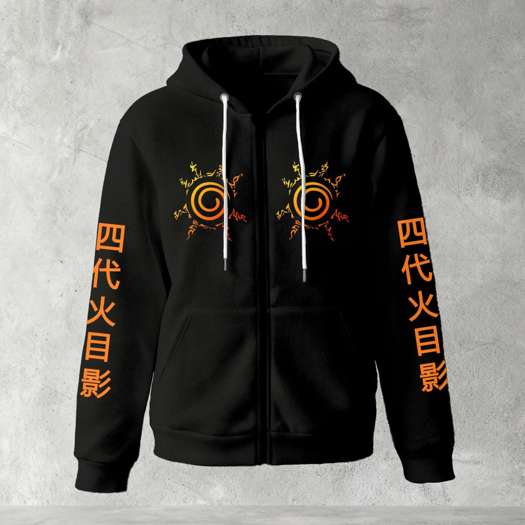 naruto inspired zip hoodie

anime ninja hoodie black

naruto fan art streetwear

uzumaki style hoodie

anime zip up sweatshirt