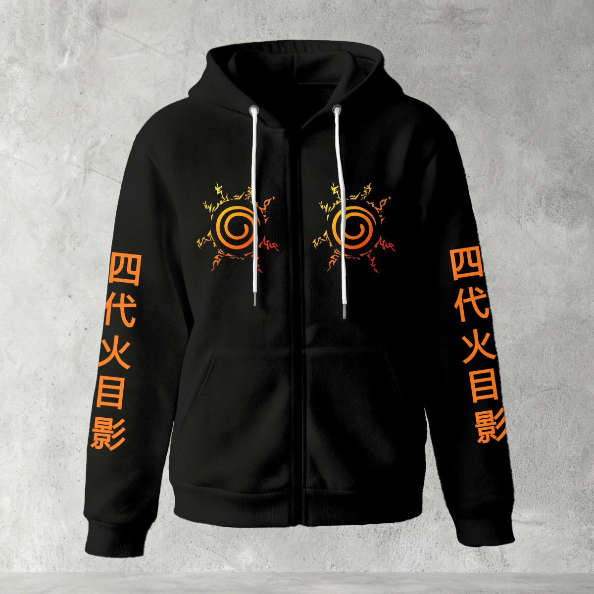naruto inspired zip hoodie

anime ninja hoodie black

naruto fan art streetwear

uzumaki style hoodie

anime zip up sweatshirt