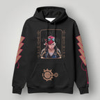 Arcane Vi inspired gamer hoodie front view

League of Legends Vi fan hoodie black

Anime streetwear Vi cosplay hoodie

Arcane style cyberpunk gamer sweatshirt