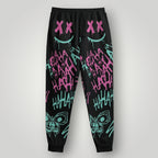 Arcane Jinx inspired jogger pants

Jinx Arcane neon gamer sweatpants

League of Legends Jinx fan joggers

Anime cyberpunk lounge pants