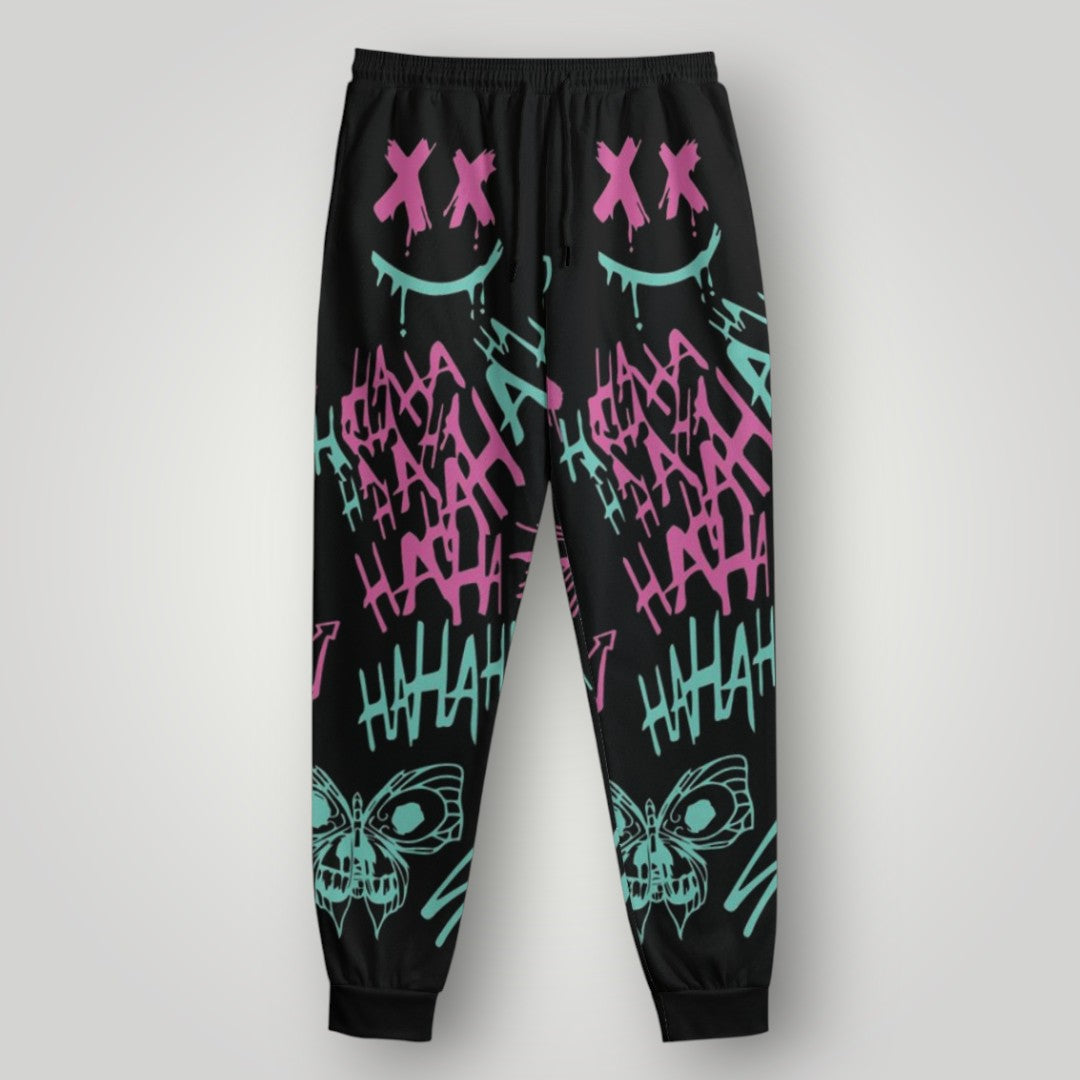 Arcane Jinx inspired jogger pants

Jinx Arcane neon gamer sweatpants

League of Legends Jinx fan joggers

Anime cyberpunk lounge pants
