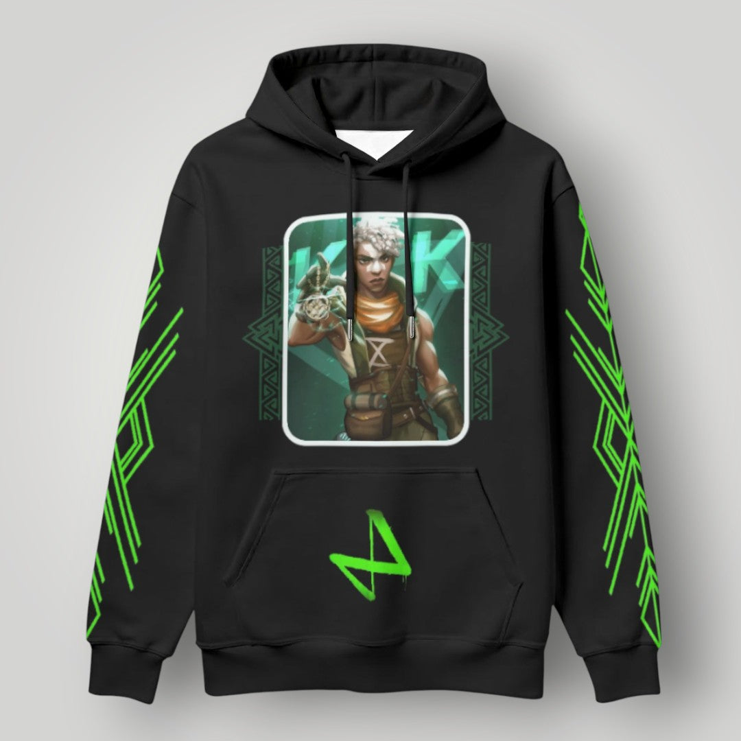Arcane Ekko inspired gamer hoodie

Ekko Arcane cyberpunk hoodie

League of Legends Ekko fan hoodie black

Neon anime gamer streetwear hoodie