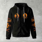 Dragon Ball Z Goku "Go" Kanji Symbol Zip-Up Hoodie | Black Anime Streetwear