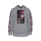 Arcane Vi inspired gamer hoodie front view

League of Legends Vi fan hoodie black

Anime streetwear Vi cosplay hoodie

Arcane style cyberpunk gamer sweatshirt