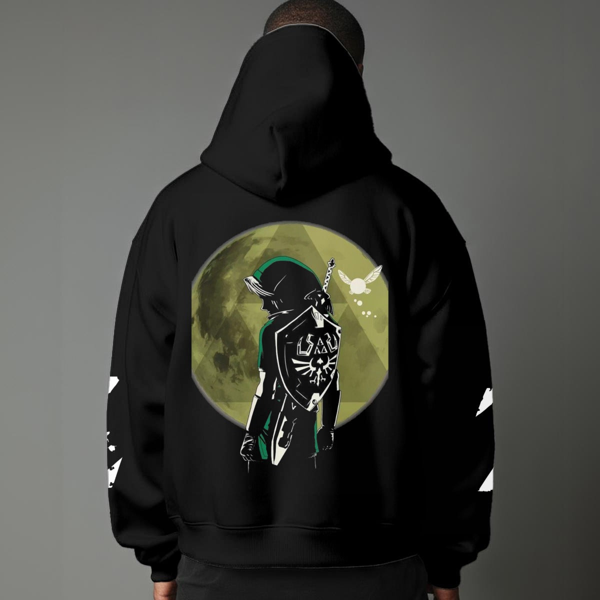Legend of Zelda Inspired Hoodie – Hero of Hyrule Sword Design – Gamer Fantasy Hoodie