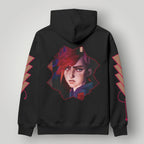 Arcane Vi inspired gamer hoodie front view

League of Legends Vi fan hoodie black

Anime streetwear Vi cosplay hoodie

Arcane style cyberpunk gamer sweatshirt