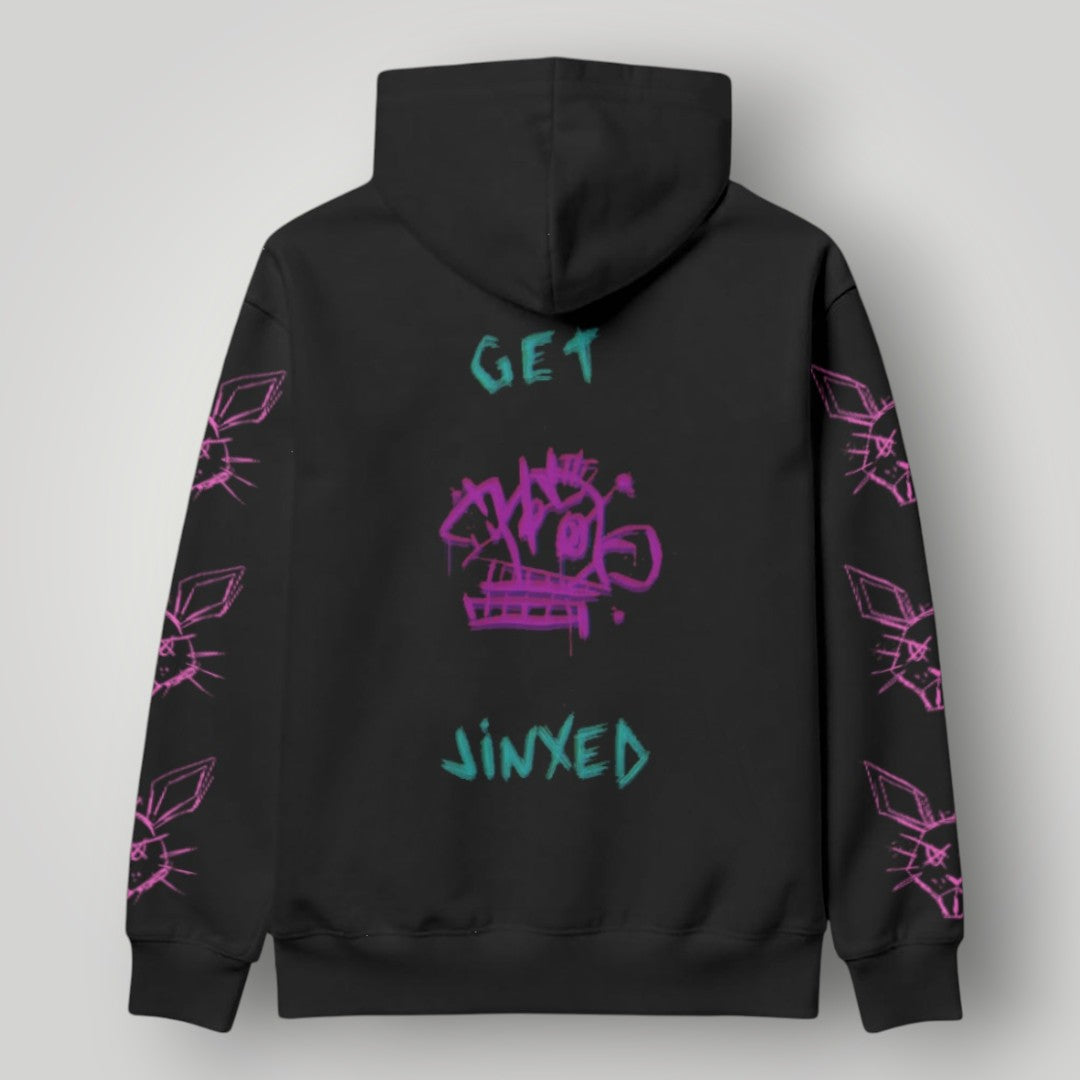 Arcane Jinx inspired neon gamer hoodie

Jinx Arcane anime cyberpunk hoodie

League of Legends Jinx fan hoodie black

Neon anime streetwear gamer sweatshirt