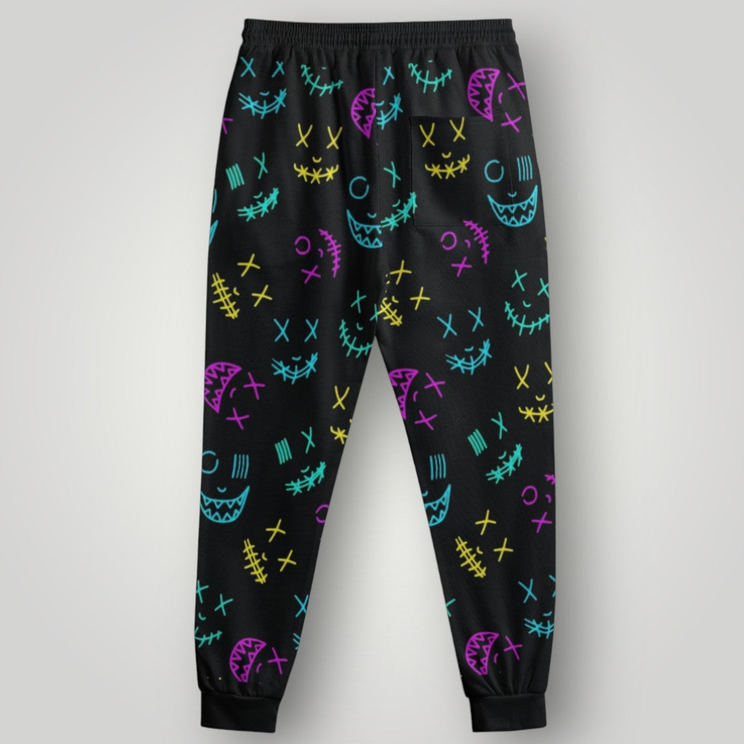 Arcane Jinx inspired jogger pants

Jinx Arcane neon gamer sweatpants

League of Legends Jinx fan joggers

Anime cyberpunk lounge pants