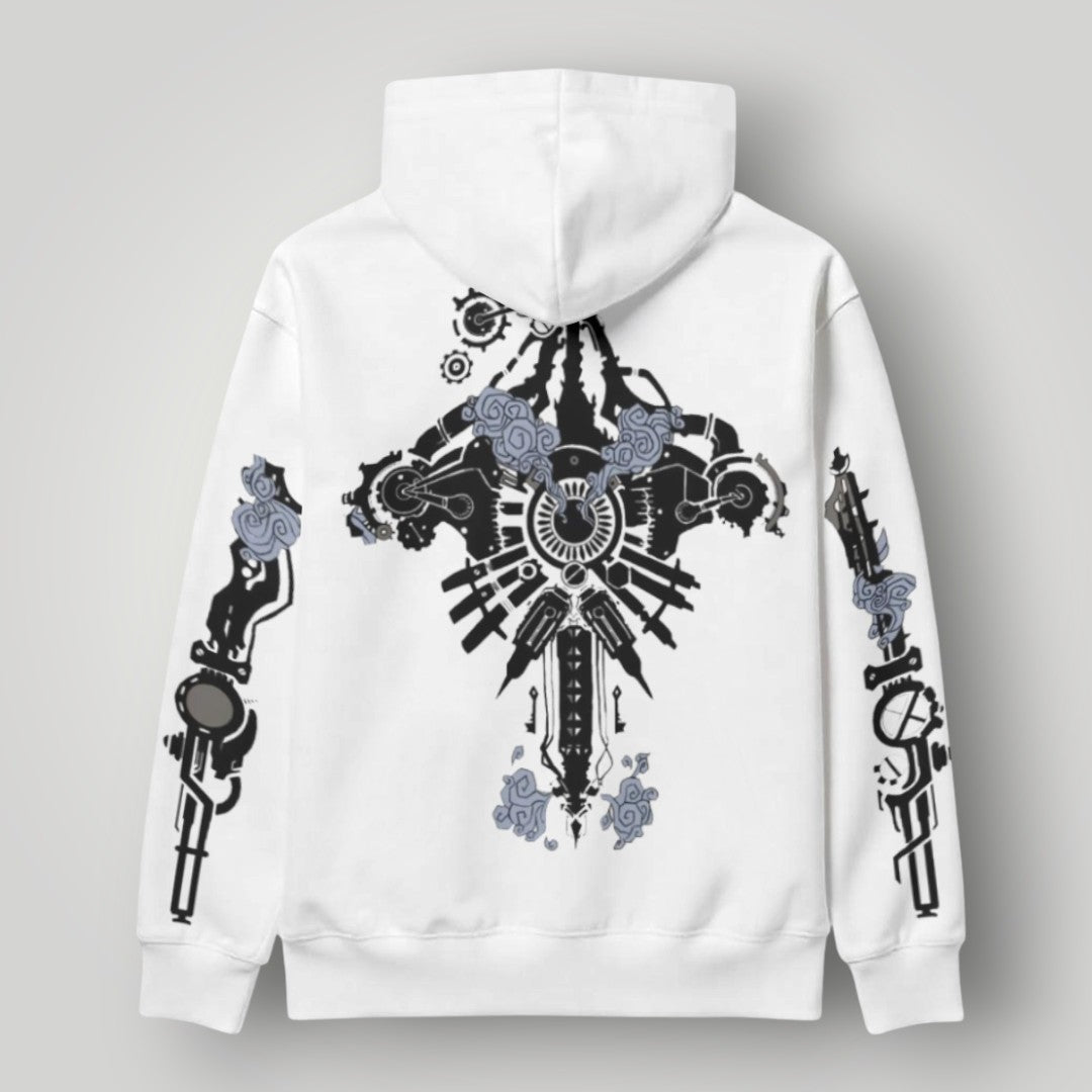 Arcane Vi inspired gamer hoodie front view

League of Legends Vi fan hoodie black

Anime streetwear Vi cosplay hoodie

Arcane style cyberpunk gamer sweatshirt