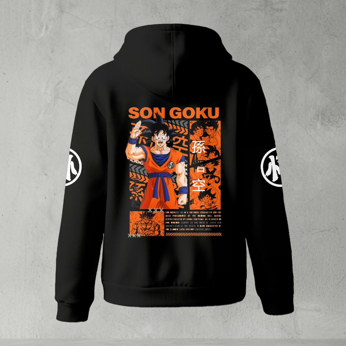 Dragon Ball Z Hoodie • Goku Anime Zip Up Sweatshirt