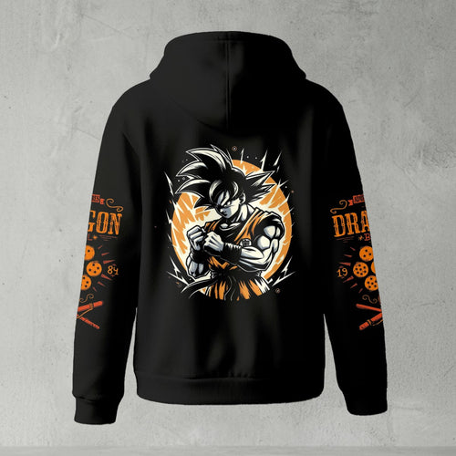 Dragon Ball Z Hoodie • Goku Anime Zip Up Sweatshirt