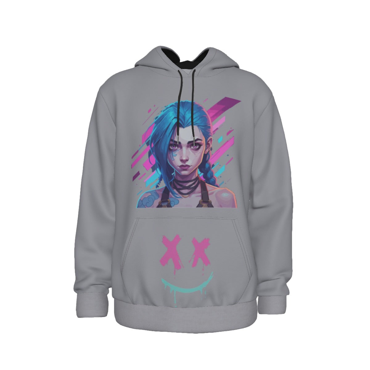 Arcane Jinx inspired neon gamer hoodie

Jinx Arcane anime cyberpunk hoodie

League of Legends Jinx fan hoodie black

Neon anime streetwear gamer sweatshirt