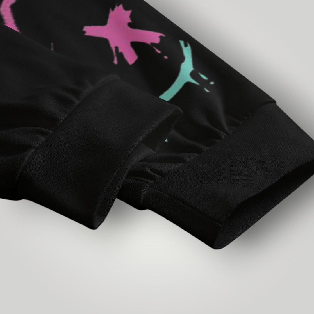 Arcane Jinx inspired jogger pants

Jinx Arcane neon gamer sweatpants

League of Legends Jinx fan joggers

Anime cyberpunk lounge pants