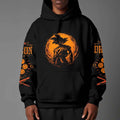 Dragon Ball Z Vintage 1984 Style Hoodie | Black Goku Silhouette Pullover