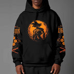 Dragon Ball Z Vintage 1984 Style Hoodie | Black Goku Silhouette Pullover