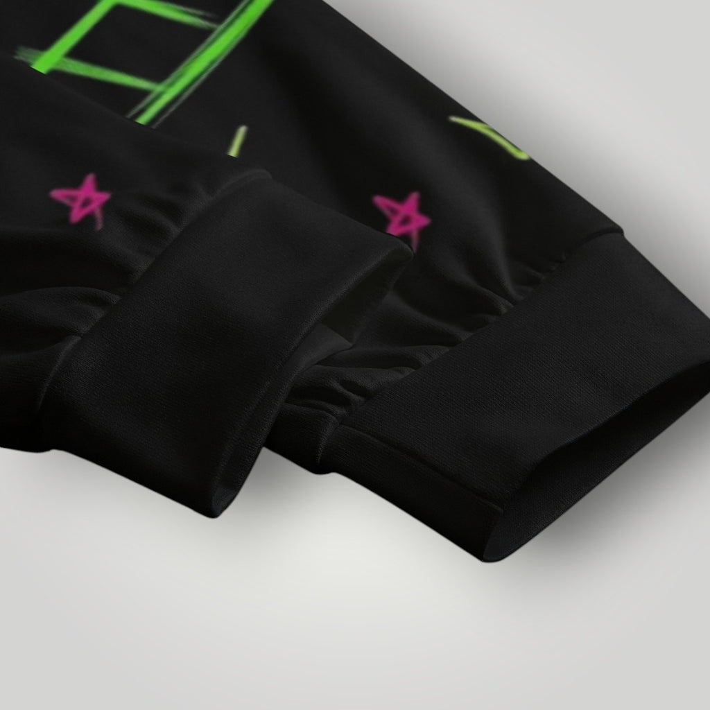 Arcane Jinx inspired jogger pants

Jinx Arcane neon gamer sweatpants

League of Legends Jinx fan joggers

Anime cyberpunk lounge pants