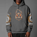 Dragon Ball Z Vintage 1984 Style Hoodie | Black Goku Silhouette Pullover