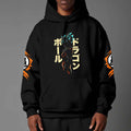 Dragon Ball Z Vintage 1984 Style Hoodie | Black Goku Silhouette Pullover