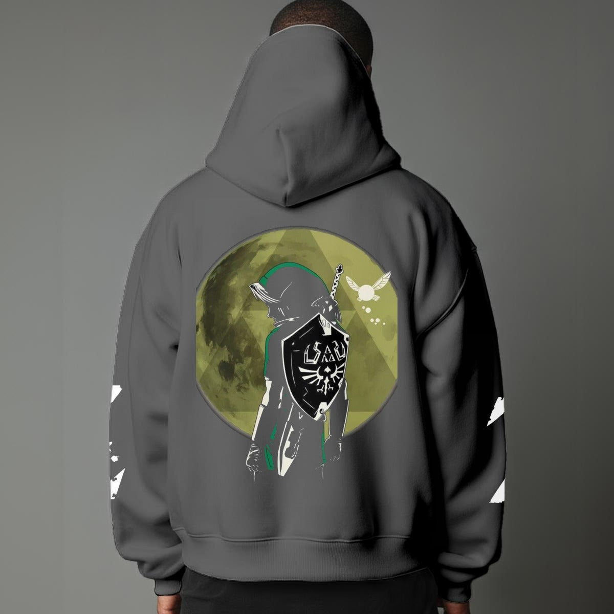 Legend of Zelda Inspired Hoodie – Hero of Hyrule Sword Design – Gamer Fantasy Hoodie
