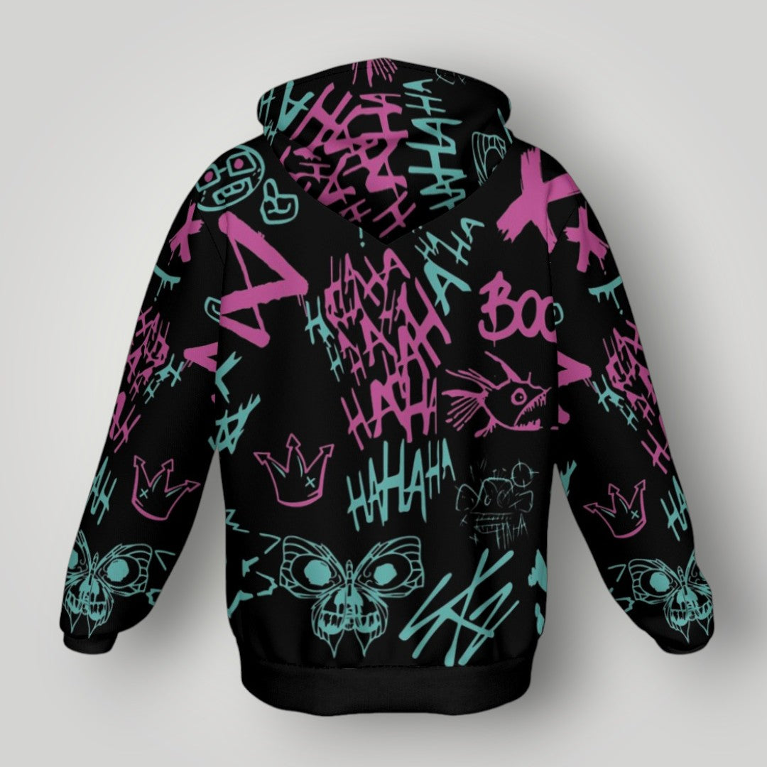 Arcane Jinx inspired neon gamer hoodie

Jinx Arcane anime cyberpunk hoodie

League of Legends Jinx fan hoodie black

Neon anime streetwear gamer sweatshirt