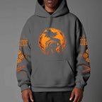 Dragon Ball Z Vintage 1984 Style Hoodie | Black Goku Silhouette Pullover
