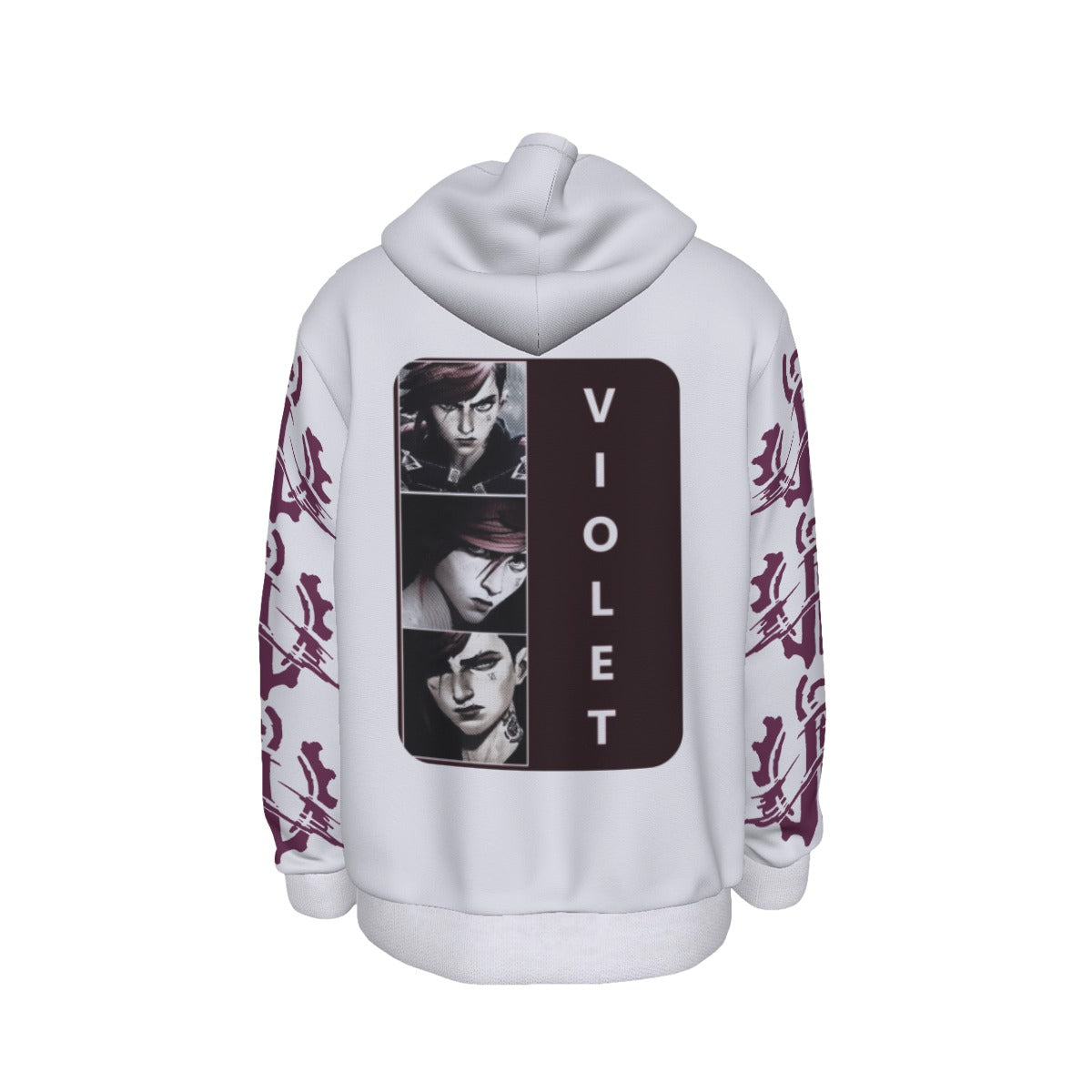 Arcane Vi inspired gamer hoodie front view

League of Legends Vi fan hoodie black

Anime streetwear Vi cosplay hoodie

Arcane style cyberpunk gamer sweatshirt