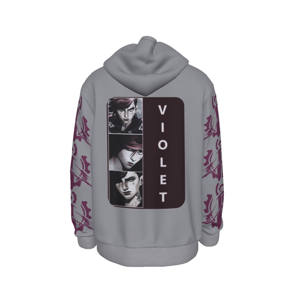 Arcane Vi inspired gamer hoodie front view

League of Legends Vi fan hoodie black

Anime streetwear Vi cosplay hoodie

Arcane style cyberpunk gamer sweatshirt