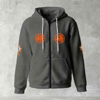 Dragon Ball Z Goku "Go" Kanji Symbol Zip-Up Hoodie | Black Anime Streetwear