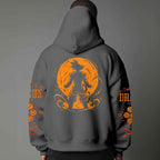 Dragon Ball Z Vintage 1984 Style Hoodie | Black Goku Silhouette Pullover