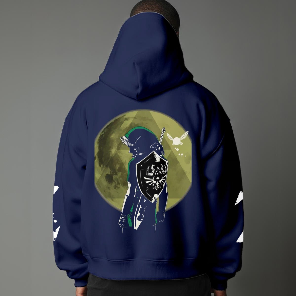 Legend of Zelda Inspired Hoodie – Hero of Hyrule Sword Design – Gamer Fantasy Hoodie