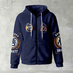 Dragon Ball Z Goku "Go" Kanji Symbol Zip-Up Hoodie | Black Anime Streetwear