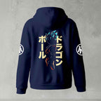 Dragon Ball Z Goku "Go" Kanji Symbol Zip-Up Hoodie | Black Anime Streetwear