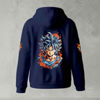 Dragon Ball Z Goku "Go" Kanji Symbol Zip-Up Hoodie | Black Anime Streetwear